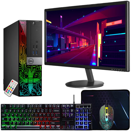 Dell OptiPlex 5050 Desktop 16GB/512GB SSD + 24" Monitor Bundle (Renewed)